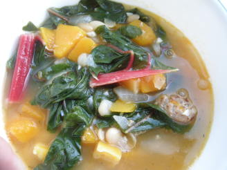 Italian Butternut Squash and White Bean Soup With Greens