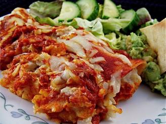 Easy Cheese and Chicken Enchiladas