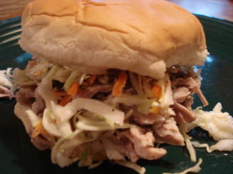 North Carolina-Style Pulled Pork Sandwiches and Coleslaw