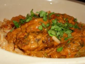 Zucchini "meatballs"-Vegetarian Curry - Madhur Jaffrey