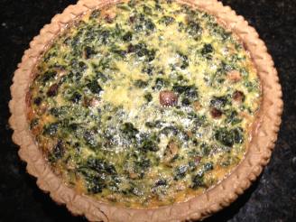 Easy Spinach and Mushroom Quiche