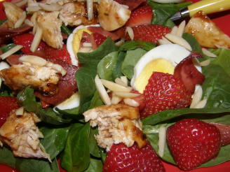 Incredible Chicken Strawberry Spinach Salad