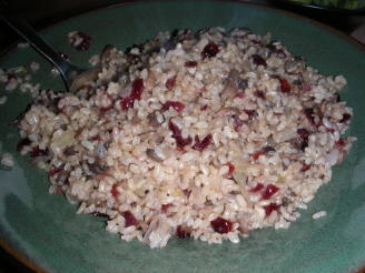 Mushroom and Cranberry Rice