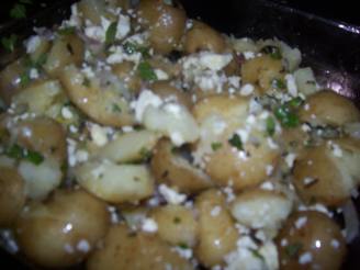 Crushed New Potatoes With Mint & Feta