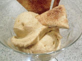 Pumpkin Ice Cream With Spiced Pita Chips