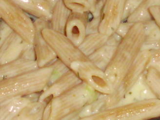 Healthy Low-Fat Penne Alfredo (Or Linguine)