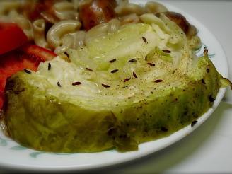 Sliced, Baked Cabbage