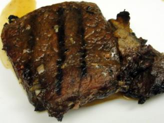 Grilled Beef Tenderloin Steaks in Balsamic Marinade