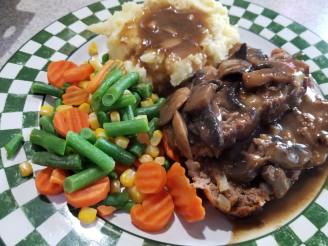 Blue Plate Meat Loaf With Mushroom Pan Gravy