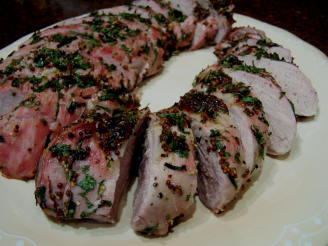 Dijon Pork Loin With Cognac Cream Sauce Recipe - Food.com