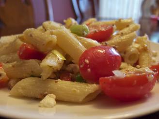 Lemon Pasta Salad With Tomatoes and Feta