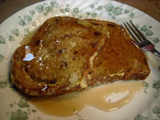 Raisin Bread French Toast for One (Dairy Free)