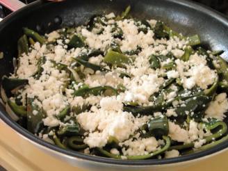 Rajas Con Cerveza (Pepper Strips With Beer and Cheese)