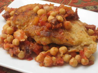 Spanish Chicken With Chorizo and Chickpeas