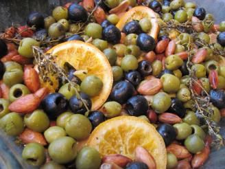 Slow-Roasted Spanish Olives With Oranges and Almonds