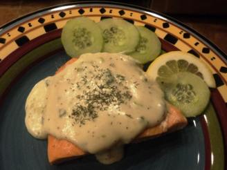 Simply Elegant Salmon in Champagne Sauce With Fresh Dill