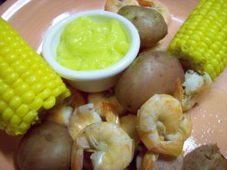 Cajun Shrimp and Sausage Boil With Garlic Mayo