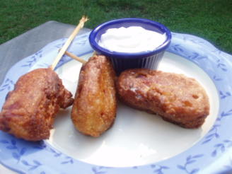 Blue Cheese and Bacon Mini Corn Dogs