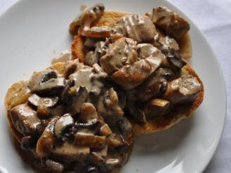 Sautéed Mushrooms and Escargots on Toast