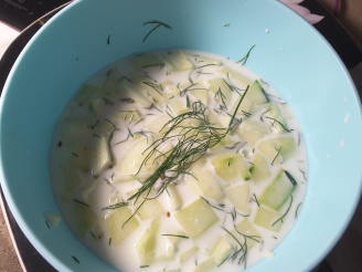 Chilled Cucumber Soup With Dill and Mustard Seeds