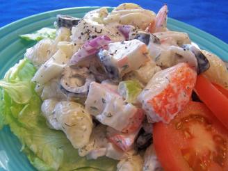 Creamy Crab Pasta Salad