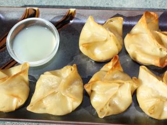 Baked Crab Rangoon With Thai Ginger-Lime Dipping Sauce