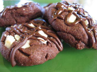 Triple Chocolate Fudge Cookies