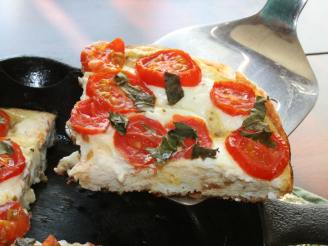 Tomato, Basil and Goat Cheese Frittata (For One)
