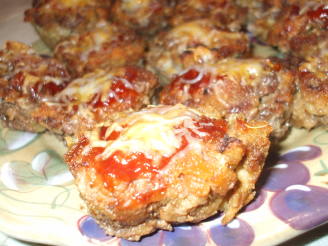 BBQ Cheddar Mini Meatloaf "muffins"