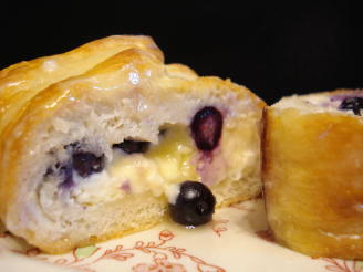 Blueberry Cream Cheese Braided Loaf