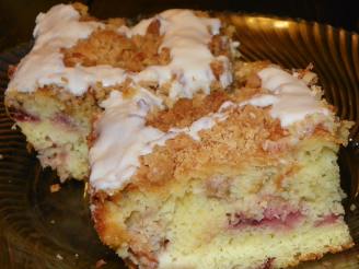 Rhubarb Berry Coffee Cake