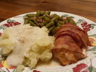 Simple Bacon Wrapped Stuffed Chicken Breasts