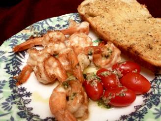 Parmesan Shrimp With Basil Dressing