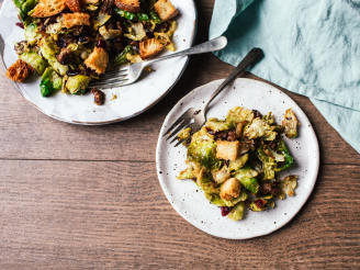 Brussels Sprouts Salad With Pancetta and Cranberries