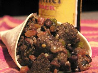 Spicy Pot Roast with Black Beans and Bock Beer
