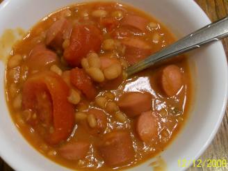 Very Simple Hot Dog Soup