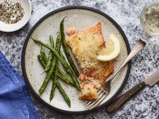 Parmesan Crusted & Baked Salmon