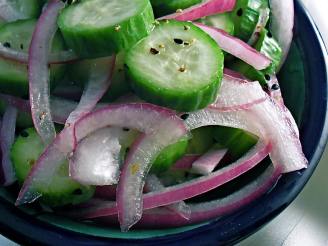 Refreshing Cucumber-Red Onion Salad