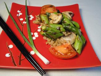 Stir-Fried Asparagus and Tomatoes