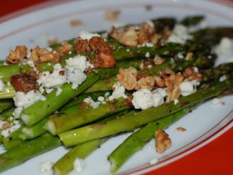 Roasted Asparagus W/ Blue Cheese & Toasted Walnuts