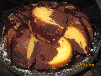 Chocolate Orange Swirl Cake With Yummy Orange Glaze