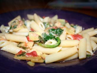 Spinach and Artichoke Penne Pasta
