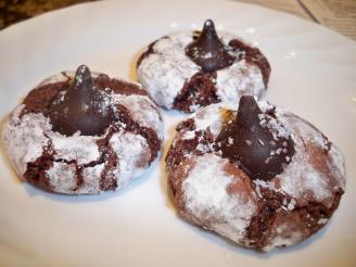 Salted Chocolate Crinkle Cookies