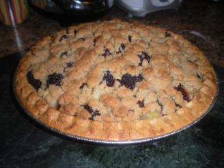 Easy Shmeeshy-Healthier Blackberry Apple Crumb Pie