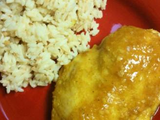 Baked Curry Chicken With a Side of Coconut Rice