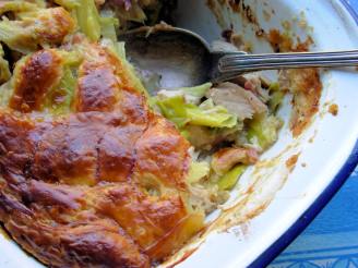Leftover Turkey and Leek Pot Pie With Instant Gravy
