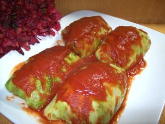 Creole Rice and Sausage Stuffed Cabbage Rolls