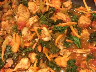 Chicken and Kale Saute With Pasta