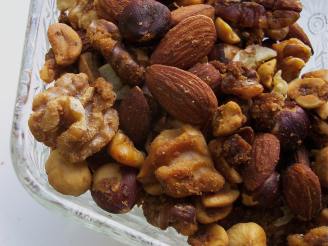 Simple Sweet and Savory Spiced Walnuts