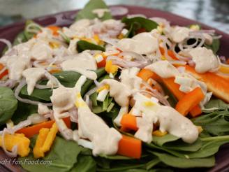 Baby Spinach Salad With Creamy Dijon Dressing